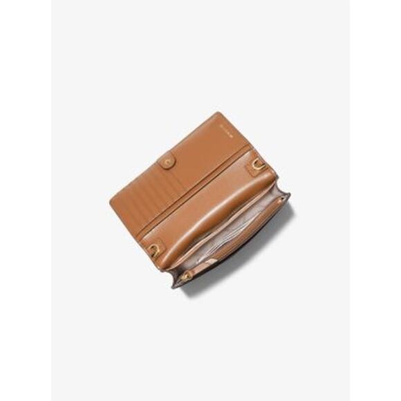 NWT Michael Kors Women Crossbody Bag-Leather- Vanilla/Acorn-OS - Picture 6 of 6